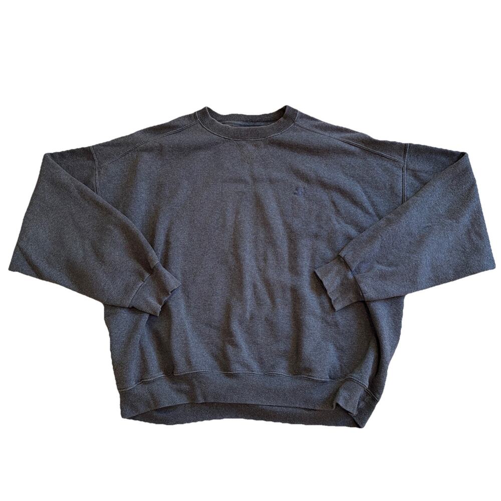 Vintage Starter Pro80 Sweatshirt Mens XL Heavyweight Crewneck Grey 80's 90's